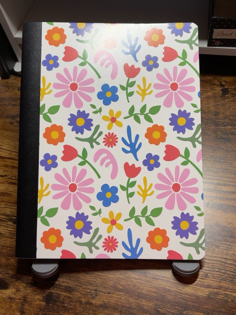 Floral Pattern Hardcover Notebook - Multicolor composition journal